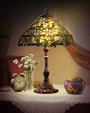 Clematis Decorative Lamps Badge - Spades HD Clematis Decorative Lamps Badge - Spades HD