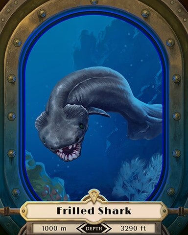 Frilled Shark Deep Sea Creatures Badge - Jungle Gin HD Frilled Shark Deep Sea Creatures Badge - Jungle Gin HD