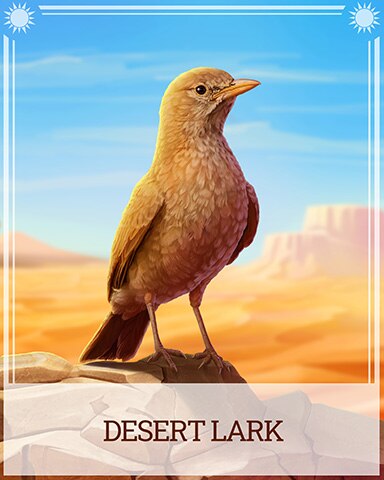 Desert Lark Desert Wonders Badge - Jigsaw Treasure Hunter HD
