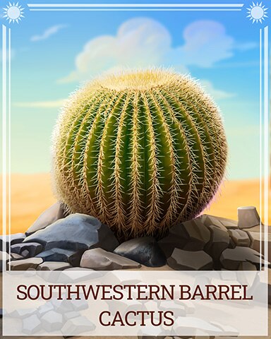 Southwestern Barrel Cactus Desert Wonders Badge - Sweet Tooth Town