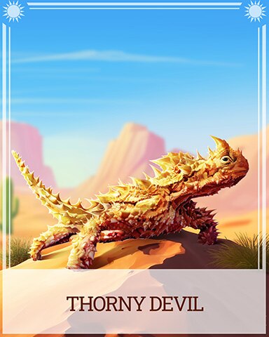 Thorny Devil Desert Wonders Badge - World Class Solitaire HD Thorny Devil Desert Wonders Badge - World Class Solitaire HD