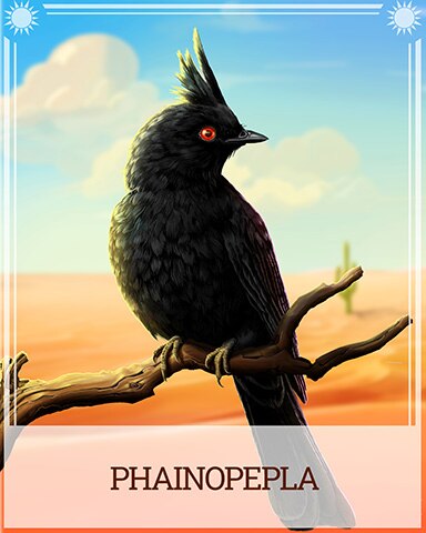 Phainopepla Desert Wonders Badge - Payday Freecell HD Phainopepla Desert Wonders Badge - Payday Freecell HD
