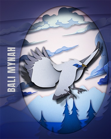 Bali Mynah Endangered Animals Badge - MONOPOLY Sudoku Bali Mynah Endangered Animals Badge - MONOPOLY Sudoku