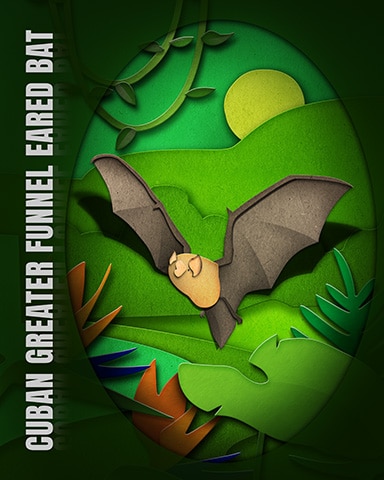 Cuban Greater Funnel Eared Bat Endangered Animals Badge - Bookworm HD Cuban Greater Funnel Eared Bat Endangered Animals Badge - Bookworm HD