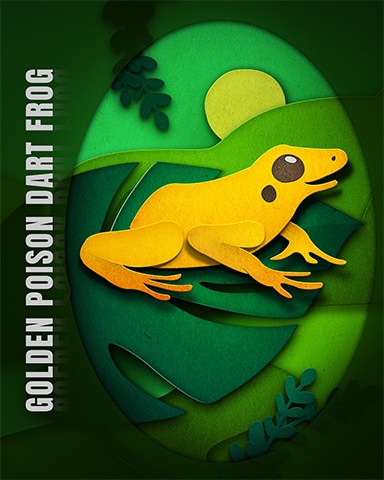 Golden Poison Dart Frog Endangered Animals Badge - Tri-Peaks Solitaire HD Golden Poison Dart Frog Endangered Animals Badge - Tri-Peaks Solitaire HD