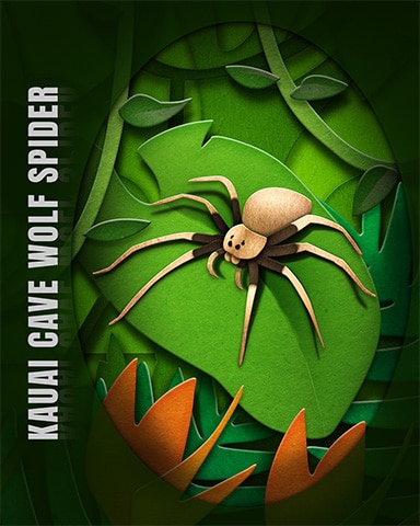 Kauai Cave Wolf Spider Endangered Animals Badge - Tri-Peaks Solitaire HD Kauai Cave Wolf Spider Endangered Animals Badge - Tri-Peaks Solitaire HD