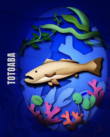 Totoaba Endangered Animals Badge - Word Whomp HD