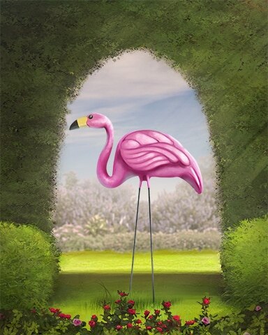 Pink Flamingo Garden Friends Badge - Spades HD Pink Flamingo Garden Friends Badge - Spades HD