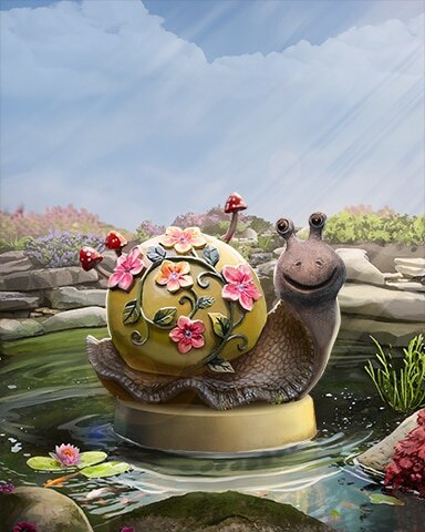 Snail Fountain Garden Friends Badge - Spades HD Snail Fountain Garden Friends Badge - Spades HD