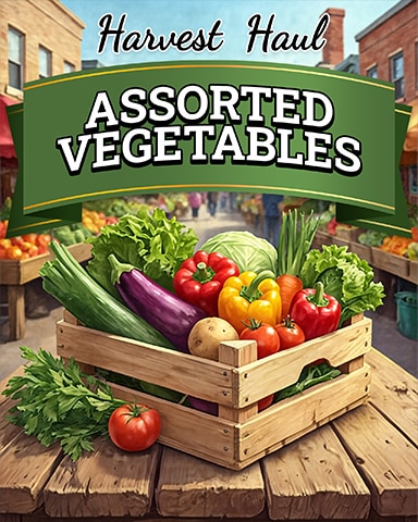 Assorted Vegetables Harvest Haul Badge - Phlinx II