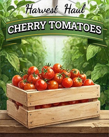Cherry Tomatoes Harvest Haul Badge - Wheel Of Fortune: Pogo&trade; Edition