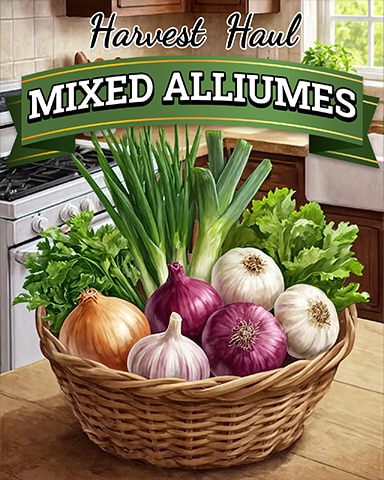 Mixed Allium Harvest Haul Badge - Poppit! HD
