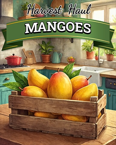 Mangoes Harvest Haul Badge - Word Whomp HD Mangoes Harvest Haul Badge - Word Whomp HD