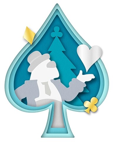 Holiday Love Holiday Cards Badge - Spades HD Holiday Love Holiday Cards Badge - Spades HD