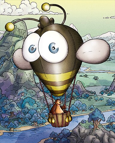 Tumblebees Hot Air Balloons Badge - Tri-Peaks Solitaire HD Tumblebees Hot Air Balloons Badge - Tri-Peaks Solitaire HD