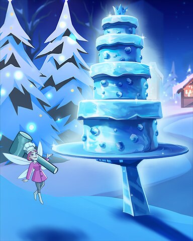 Four-Layer Cake Ice Sculptures Badge - Word Whomp HD