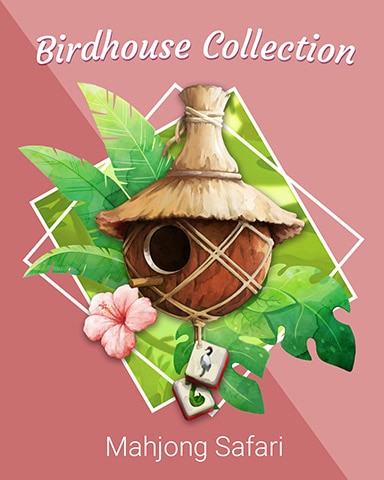 Comfy Coconut Birdhouse Badge - Mahjong Safari HD