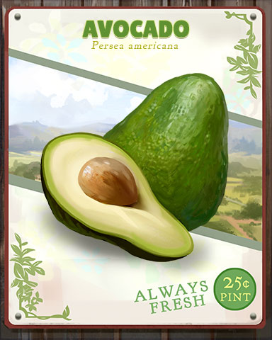 Avocado Produce Badge - Jungle Gin HD Avocado Produce Badge - Jungle Gin HD