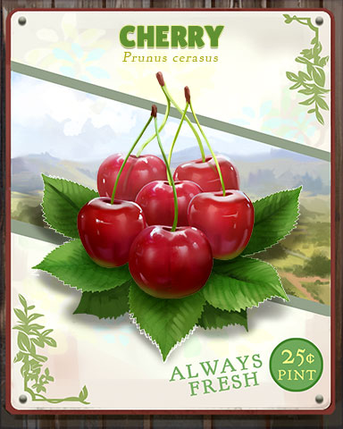 Cherry Produce Badge - Mahjong Garden HD Cherry Produce Badge - Mahjong Garden HD