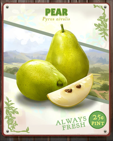 Pear Produce Badge - Poppit! Bingo Pear Produce Badge - Poppit! Bingo