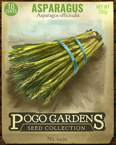 Asparagus Badge - Jet Set Solitaire Asparagus Badge - Jet Set Solitaire