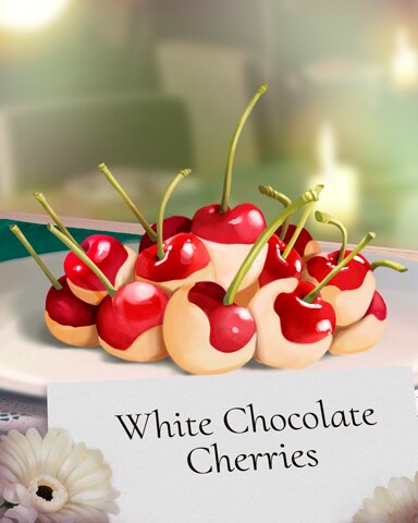 White Chocolate Cherry Sweets For My Sweet Badge - Mahjong Safari HD White Chocolate Cherry Sweets For My Sweet Badge - Mahjong Safari HD
