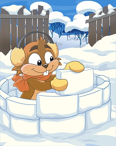 Build A Snow Fort Winter Activities Badge - Tri-Peaks Solitaire HD Build A Snow Fort Winter Activities Badge - Tri-Peaks Solitaire HD
