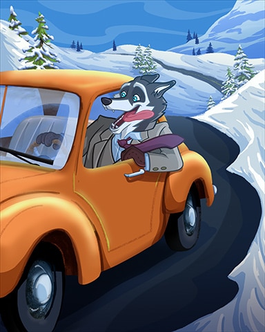 Scenic Drive Winter Activities Badge - Spades HD Scenic Drive Winter Activities Badge - Spades HD