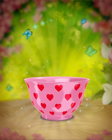 Red Hearts Teacup Badge - From France With Love Red Hearts Teacup Badge - From France With Love