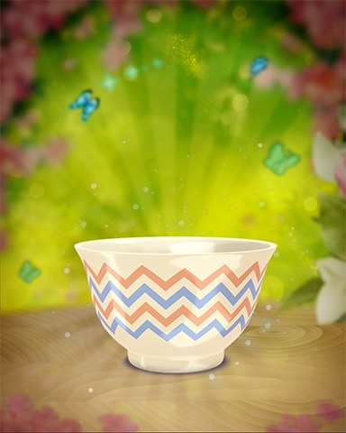 Red And Blue Waves Teacup Badge - Jewel Academy Red And Blue Waves Teacup Badge - Jewel Academy