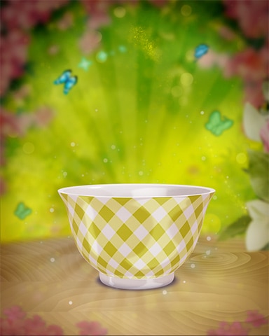 Green Tartan Teacup Badge - Trizzle Green Tartan Teacup Badge - Trizzle