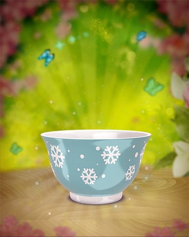 Snowflakes Teacup Badge - Winter Wonderland Snowflakes Teacup Badge - Winter Wonderland