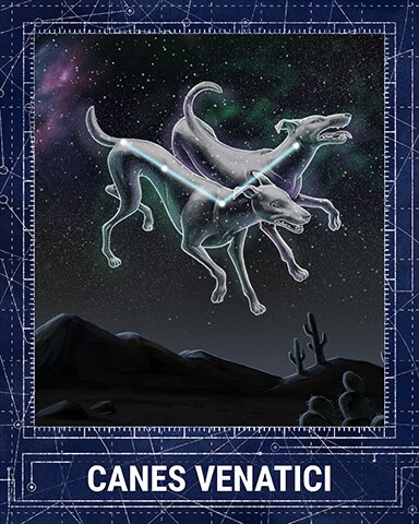 Canes Venatici Constellations Badge - Jungle Gin HD Canes Venatici Constellations Badge - Jungle Gin HD