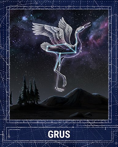 Grus Constellations Badge - Mahjong Garden HD Grus Constellations Badge - Mahjong Garden HD