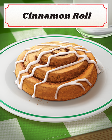 Cinnamon Roll Badge - Bingo Luau Cinnamon Roll Badge - Bingo Luau
