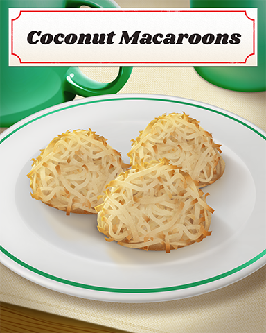 Coconut Macaroons Badge - First Class Solitaire HD Coconut Macaroons Badge - First Class Solitaire HD