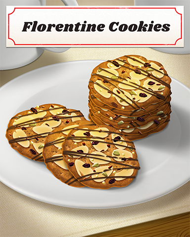 Florentine Cookies Badge - Bookworm HD Florentine Cookies Badge - Bookworm HD
