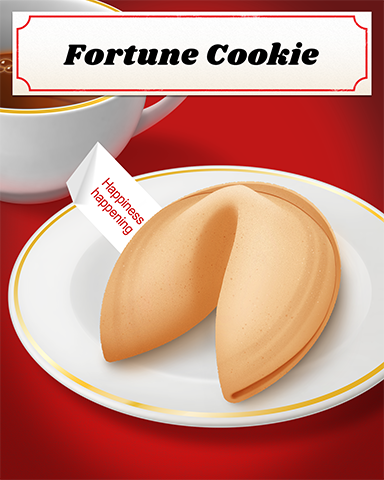 Fortune Cookie Badge - Sweet Tooth Town Fortune Cookie Badge - Sweet Tooth Town