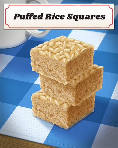 Puffed Rice Squares Badge - Royal Wedding: One Year Later Puffed Rice Squares Badge - Royal Wedding: One Year Later