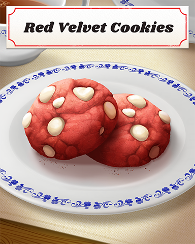 Red Velvet Cookies Badge - From France With Love Red Velvet Cookies Badge - From France With Love