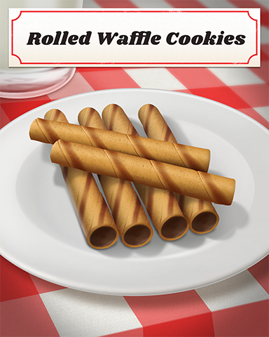 Rolled Waffle Cookies Badge - Bejeweled 3 Rolled Waffle Cookies Badge - Bejeweled 3
