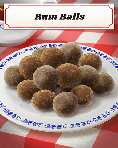 Rum Balls Badge - Solitaire Gardens Rum Balls Badge - Solitaire Gardens