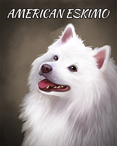 American Eskimo Dog Badge - Pogo Bowl American Eskimo Dog Badge - Pogo Bowl