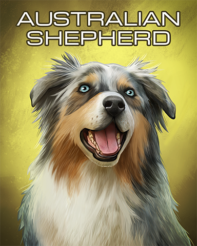 Australian Shepherd Badge - Trizzle Australian Shepherd Badge - Trizzle