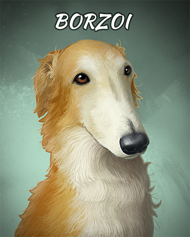 Borzoi Badge - Poppit! Bingo Borzoi Badge - Poppit! Bingo