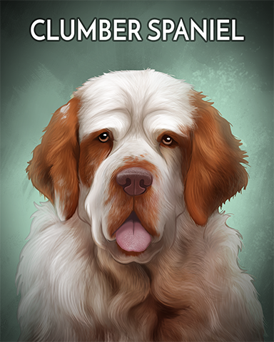 Clumber Spaniel Badge - Stack'em HD Clumber Spaniel Badge - Stack'em HD