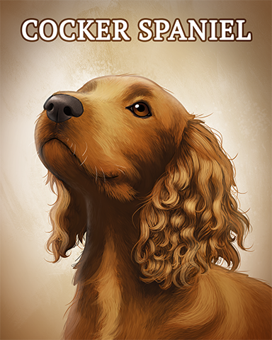 Cocker Spaniel Badge - World Class Solitaire HD Cocker Spaniel Badge - World Class Solitaire HD