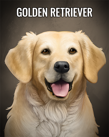 Golden Retriever Badge - First Class Solitaire HD Golden Retriever Badge - First Class Solitaire HD