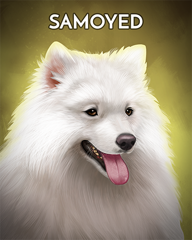 Samoyed Badge - Poppit! Bingo Samoyed Badge - Poppit! Bingo