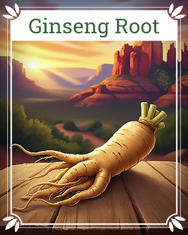 Ginseng Root Healing Herbs Badge - Mahjong Sanctuary